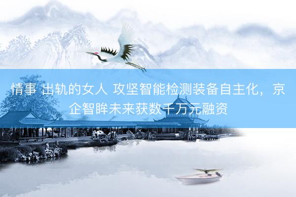 情事 出轨的女人 攻坚智能检测装备自主化，京企智眸未来获数千万元融资