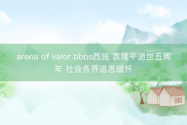 arena of valor bbbs西施 袁隆平逝世五周年 社会各界追思缅怀