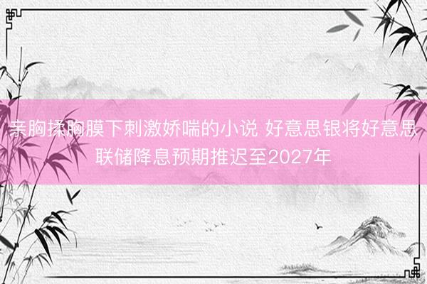 亲胸揉胸膜下刺激娇喘的小说 好意思银将好意思联储降息预期推迟至2027年