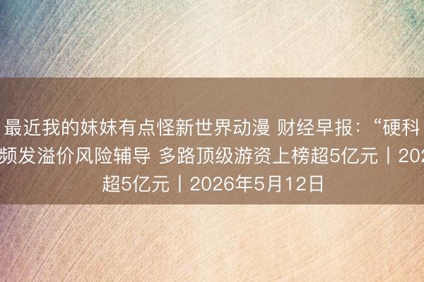 最近我的妺妺有点怪新世界动漫 财经早报:“硬科技”场内基金频发溢价风险辅导 多路顶级游资上榜超5亿元丨2026年5月12日
