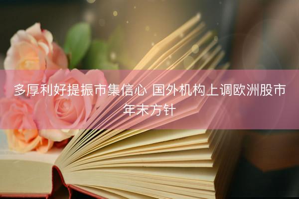 多厚利好提振市集信心 国外机构上调欧洲股市年末方针