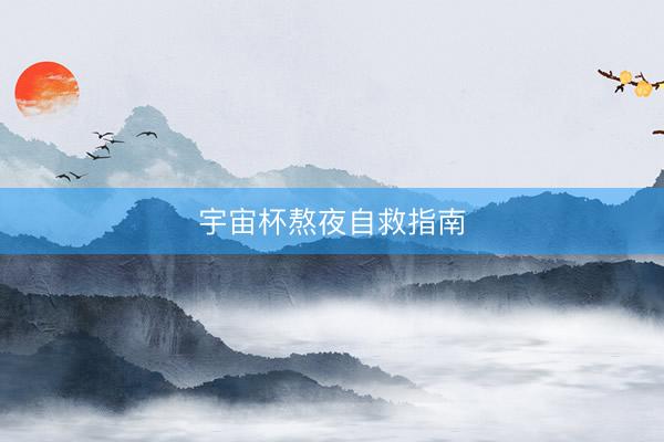 宇宙杯熬夜自救指南